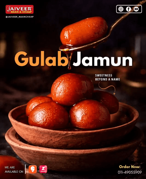 Delicious Gulab Jamun dessert
